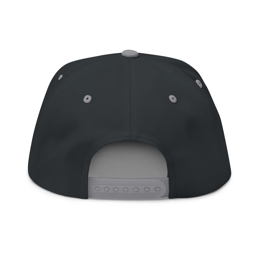 Dewey Hills Forge Embroidered Flat Bill Cap — Red Metal Logo Snapback