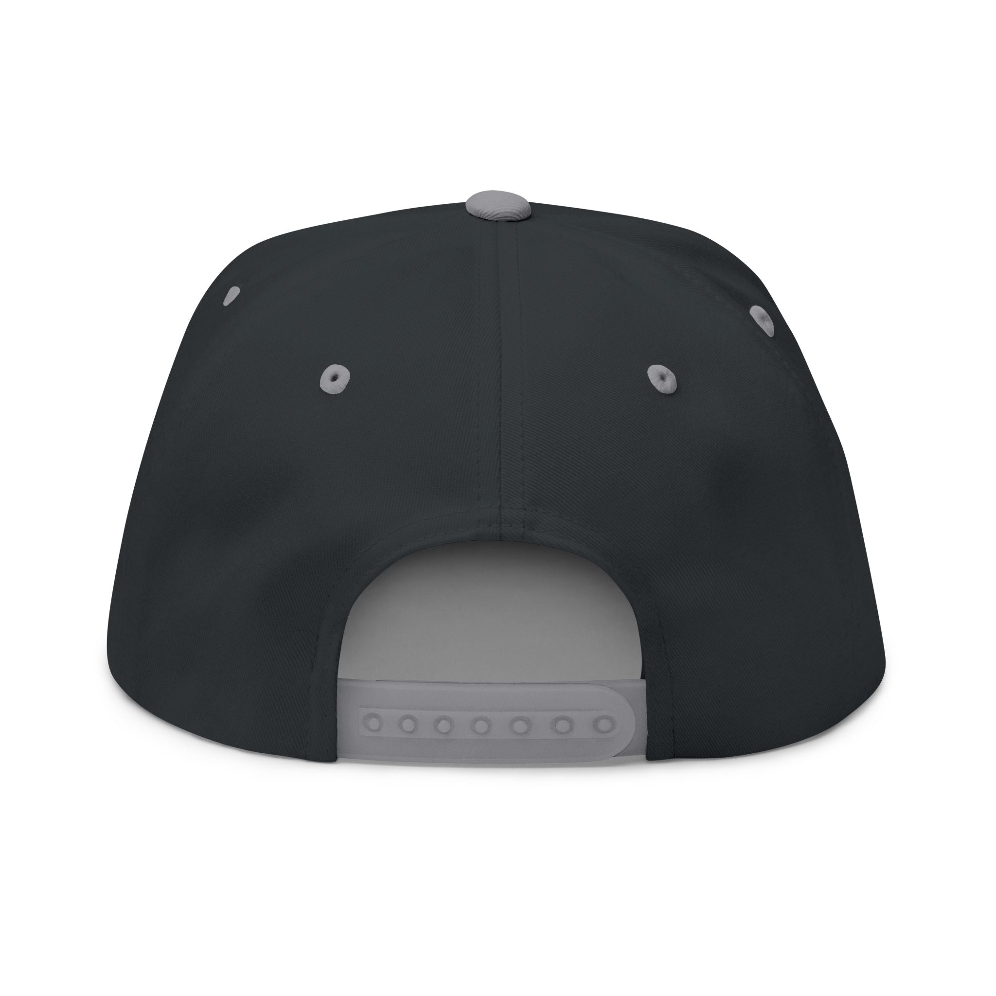 Dewey Hills Forge Embroidered Flat Bill Cap — Red Metal Logo Snapback