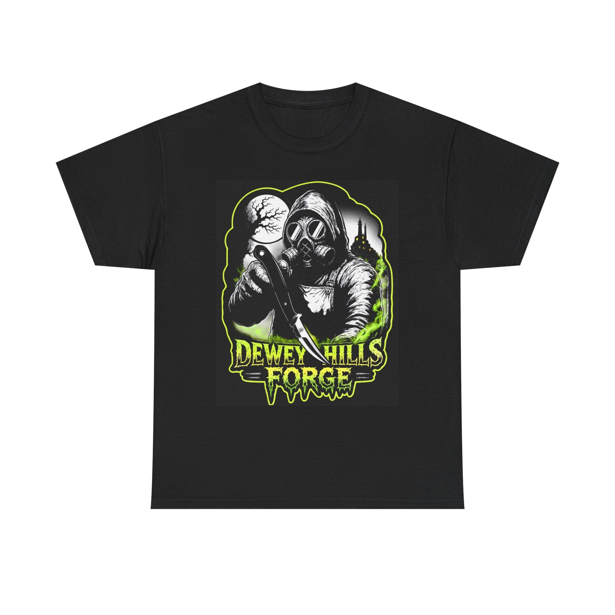 T-Shirt — Dewey Hills Forge Gas Mask Skull Graphic Tee