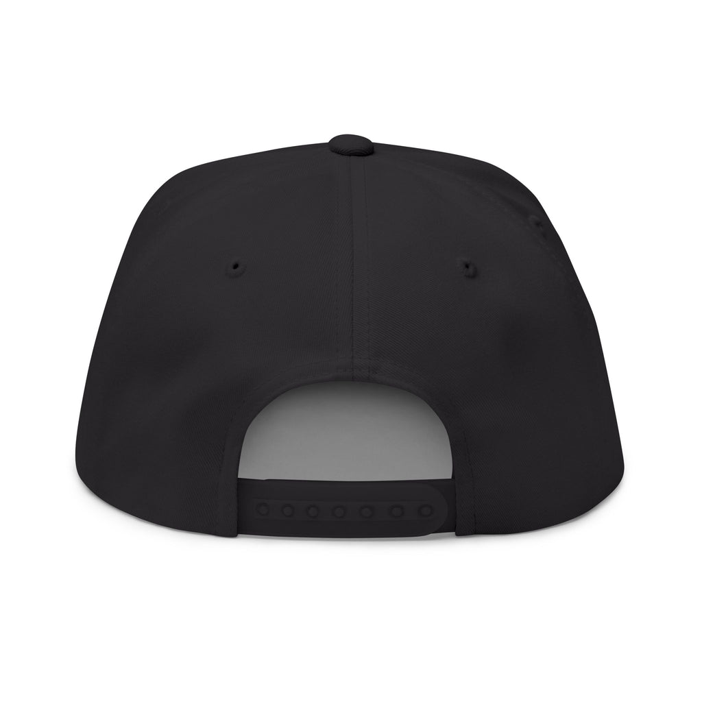 Dewey Hills Forge Embroidered Flat Bill Cap — Red Metal Logo Snapback