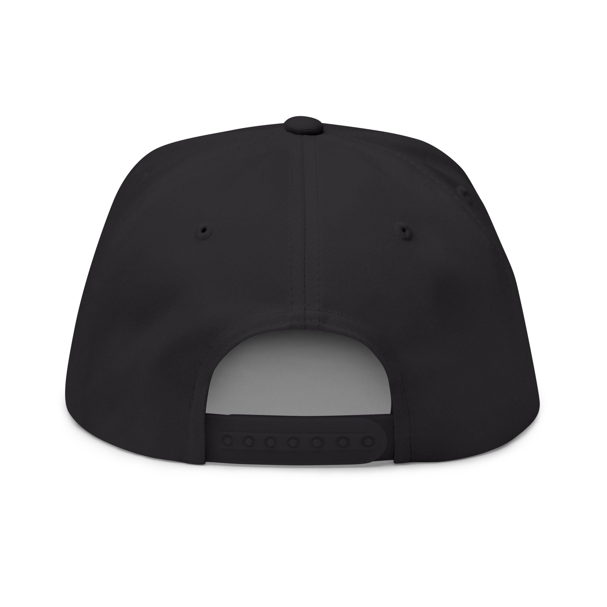 Dewey Hills Forge Embroidered Flat Bill Cap — Red Metal Logo Snapback