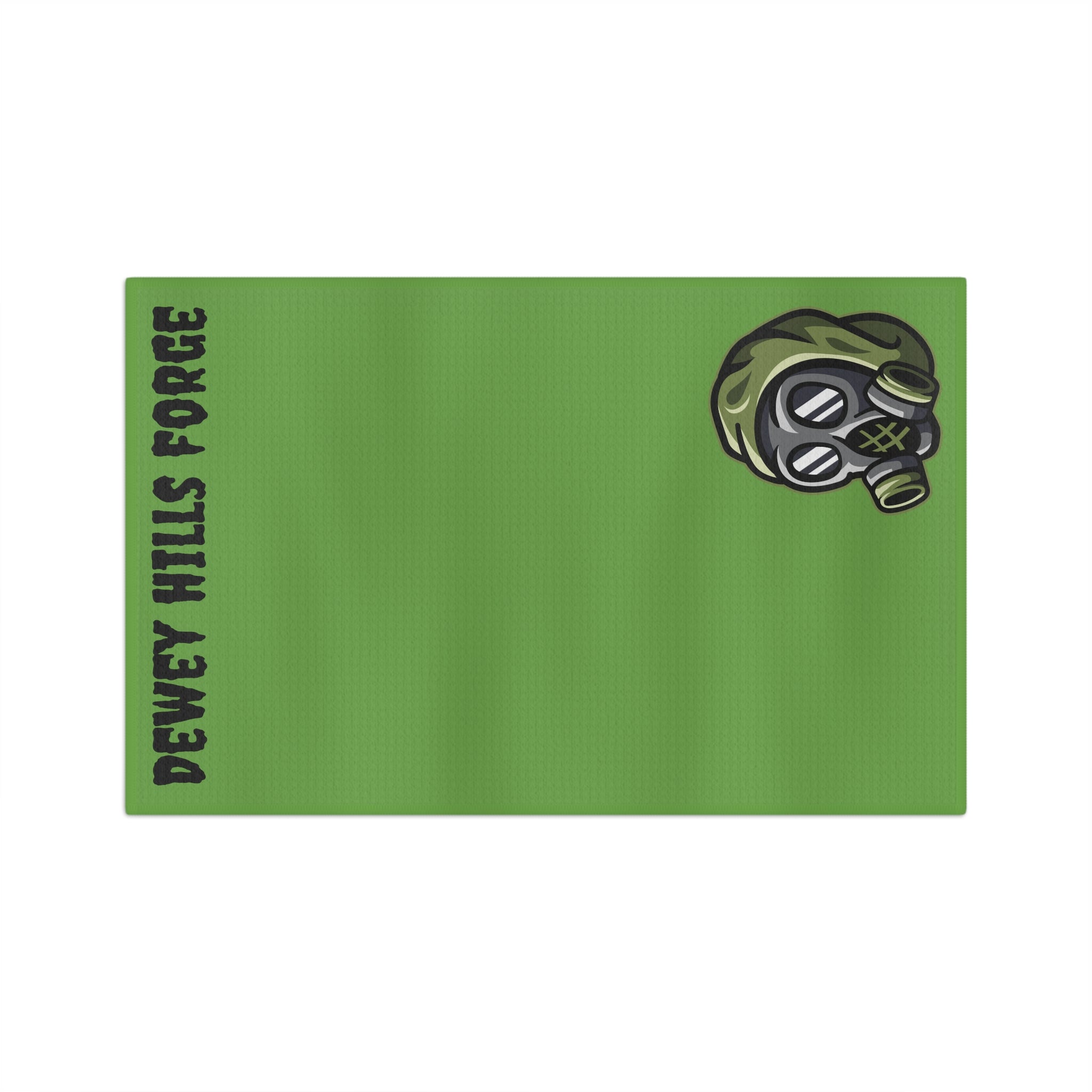 Dewey Hills Forge Microfiber Tea Towel — Gas Mask Logo Kitchen Towel